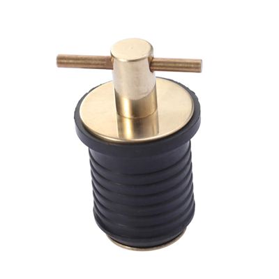 Sosoport Kayak Drain Plug Marine Drain Plug Rugged Brass Construction for Boat Bilge