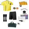 12 Pcs Referee Soccer Package Kit Men Jersey Ref Shirt Linesman Flags, Whistle Soccer Cards Sport Soccer Accessory for Adult Teenager (Adult X-Large, Yellow) view 1
