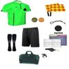 12 Pcs Referee Soccer Package Kit Men Jersey Ref Shirt Linesman Flags, Whistle Soccer Cards Sport Soccer Accessory for Adult Teenager (Adult X-Large, Yellow) view 4