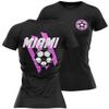Miami Shirt for Women, Miami Soccer Shirts, Pink and Black T-Shirt, Jersey Support Fan view 1