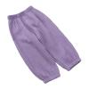 Baby Girl Pants Toddler Baby Girls Solid Color Cotton Linen Pants Summer Outdoor Casual Fashionable (Purple, 6-7 Years) view 1