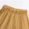 Baby Girl Pants Toddler Baby Girls Solid Color Cotton Linen Pants Summer Outdoor Casual (Yellow, 12-18 Months) view 3