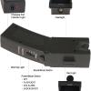 GOAEO Self-Defense Heavy Duty Stun Gun for Men & Women,15 Foot Range,1.80 C Painful Charge,LED Flashlight,Safety Switch view 3