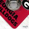 Georgia Bulldogs Officially Licensed Food and Water Mat for Dogs and Cats | 18" x 29" | Non-Slip | Water-Proof view 3