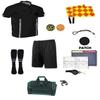12 Pcs Referee Soccer Package Kit Men Jersey Ref Shirt Linesman Flags, Whistle Soccer Cards Sport Soccer Accessory for Adult Teenager (Adult X-Small, Blue) view 4
