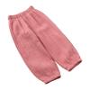 Baby Girl Pants Toddler Baby Girls Solid Color Cotton Linen Pants Summer Outdoor Casual Fashionable (Pink, 4-5 Years) view 1
