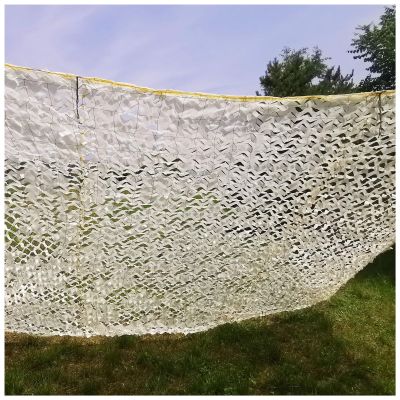 Camo Netting Balcony Privacy Fence Screen Shade Mesh Fabric Net for Patio Garden, Beige Camouflage Net for Hiding Wire Fence Netting, Military Camo Net for Kids Den Camping Hide Holiday Party Game ( S