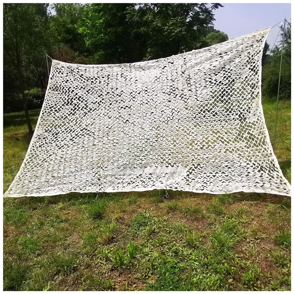 Camo Netting Beige Camouflage Net for Kids Den, Oxford Fabric Camo Net Garden Privacy Netting Trampoline Sun Shade Cover for Camping Tent Garden Sun Protection Decoration Hunting Blinds Shooting ( Siz