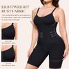 BRABIC Waist Trainer Bodysuit for Women Tummy Control Shapewear Round Neck Seamless Butt Lifter Full Body Shaper (Medium, Black Mid Thigh) view 4