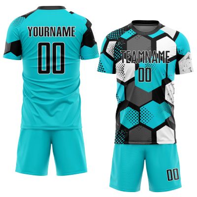 Custom Soccer Team Practice Jersey, Team Football Jerseys, Custom Soccer Shorts with Pockets Printed Name and Number