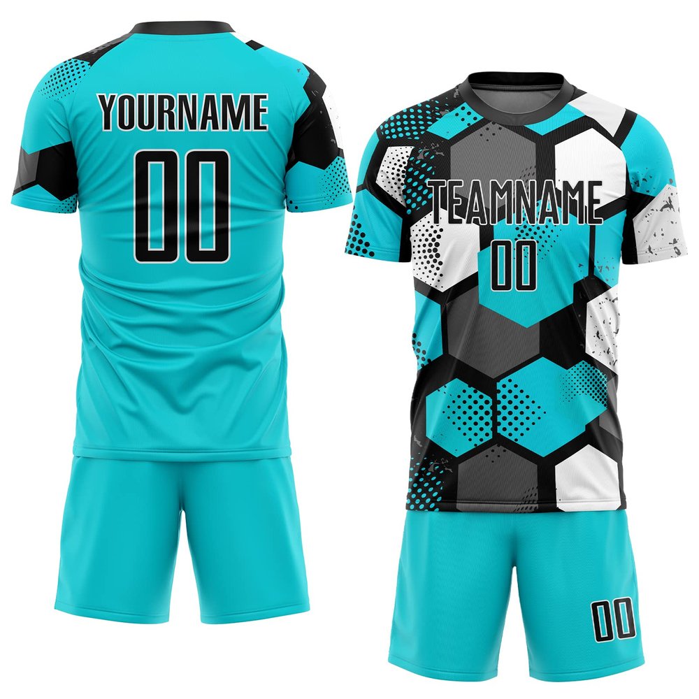 Custom Soccer Team Practice Jersey, Team Football Jerseys, Custom Soccer Shorts with Pockets Printed Name and Number