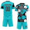 Custom Soccer Team Practice Jersey, Team Football Jerseys, Custom Soccer Shorts with Pockets Printed Name and Number view 1