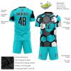 Custom Soccer Team Practice Jersey, Team Football Jerseys, Custom Soccer Shorts with Pockets Printed Name and Number view 3