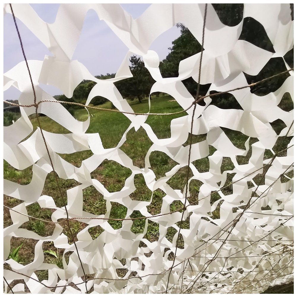 Army Camo Net Camouflage Netting Beige, Lightweight Durable Two-Tier Garden Netting Beige Shade Netting for Sun Room Decoration, Sun Shade Greenhouse Shading Net for Privacy Theme Party Camping ( Size
