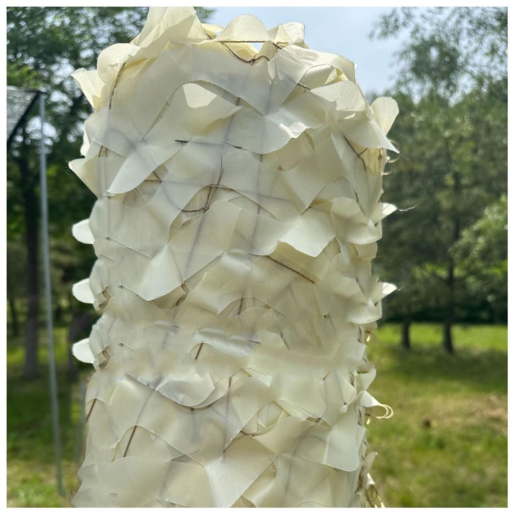 Beige Greenhouse Netting Shade Camo Netting for Hunting Blinds, Camouflage Netting for Christmas, Lightweight Sun Shade Cover Sunscreen Netting for Car Cover, Party Decoration, Hide Camping Tents ( Si