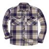Alimens & Gentle Men's Button Down Regular Fit Long Sleeve Plaid Flannel Casual Shirts Navy Beige view 1