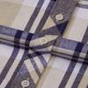 Alimens & Gentle Men's Button Down Regular Fit Long Sleeve Plaid Flannel Casual Shirts Navy Beige view 4