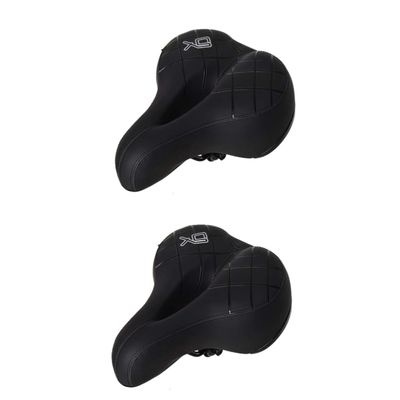 BESPORTBLE 2pcs Bike Seat Cover Elastic Stretch System for Maximum Against Rain Dirt and Mud and Easy to Install Black