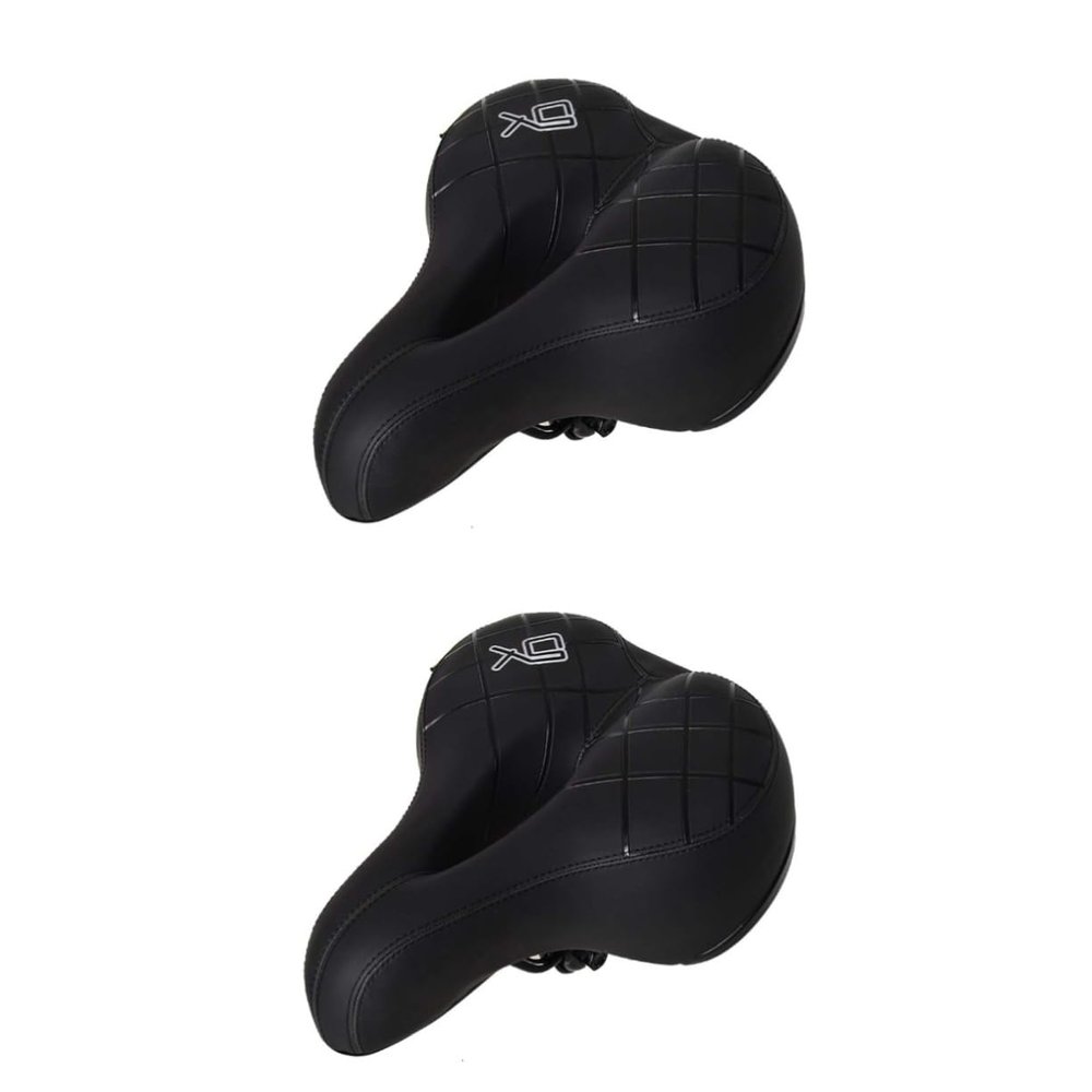 BESPORTBLE 2pcs Bike Seat Cover Elastic Stretch System for Maximum Against Rain Dirt and Mud and Easy to Install Black