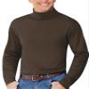 ZSJR Mens Mock Neck T Shirts Pullover High Neck Turtleneck Premium Long Sleeve Sweaters for Men Brown view 1