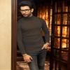 ZSJR Mens Mock Neck T Shirts Pullover High Neck Turtleneck Premium Long Sleeve Sweaters for Men Brown view 2