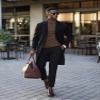 ZSJR Mens Mock Neck T Shirts Pullover High Neck Turtleneck Premium Long Sleeve Sweaters for Men Brown view 3