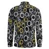 Bike Bicycles Pattern Mens Long Sleeve Shirts Casual Button Down Shirts for Men Summer Beach Tees with Pocket XS view 4
