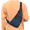 Peicees Waterproof Sling Bag Crossbody Bag For Men Slim Chest Backpack Man Purse Small Shoulder Bag For Travel Hiking view 1