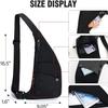 Peicees Waterproof Sling Bag Crossbody Bag For Men Slim Chest Backpack Man Purse Small Shoulder Bag For Travel Hiking view 3