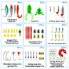 GOANDO Fishing Lures Kit for Freshwater Bait Tackle Kit for Bass Trout Salmon Fishing Accessories Tackle Box Including Spoon Lures Soft Plastic Worms Fishing Gifts (71) view 2