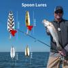 GOANDO Fishing Lures Kit for Freshwater Bait Tackle Kit for Bass Trout Salmon Fishing Accessories Tackle Box Including Spoon Lures Soft Plastic Worms Fishing Gifts (71) view 4