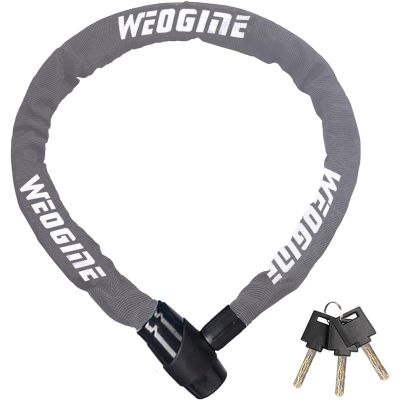 Bike Lock, Heavy Duty Anti-Theft 2.72 Ft Security Chain with 3 Keys, Waterproof for Bicycle,Scooter, Motorcycle, Door, Gate, Fence