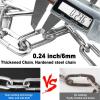 Bike Lock, Heavy Duty Anti-Theft 2.72 Ft Security Chain with 3 Keys, Waterproof for Bicycle,Scooter, Motorcycle, Door, Gate, Fence view 2