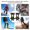 Topyond Non Slip Crampons, Climbing Shoe Spikes, 1 Pair 10 Studs Anti Skid Snow Ice Grip Cleats Crampons Shoes Cover(XL) view 2