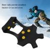 Topyond Non Slip Crampons, Climbing Shoe Spikes, 1 Pair 10 Studs Anti Skid Snow Ice Grip Cleats Crampons Shoes Cover(XL) view 3