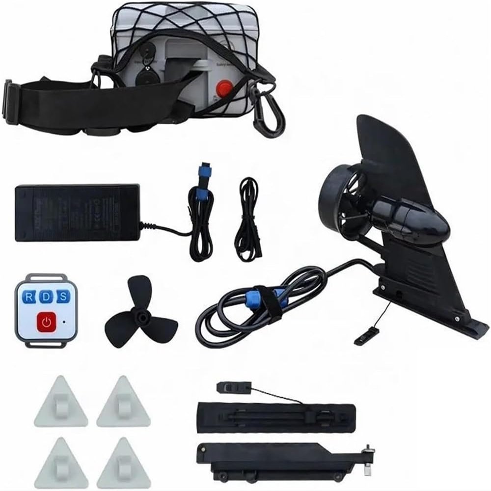 CHIPEL Electric Power Surfboard SUP Fin, 24V Thruster Electric Surfboard, Adjustable Speed, The Top Speed is 7.5 Km/h, and The Electric Fins are Easy to Install