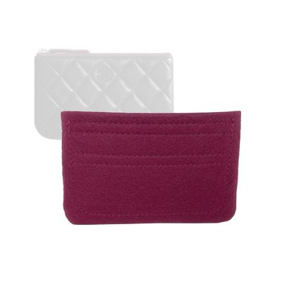 Zoomoni Bag Organizer for Chanel Mini Pouch/Mini O Case - Premium Felt Purse Handbag Insert Liner Shaper (Handmade) Soft Structure Support (20 Color Options)
