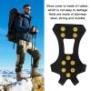 Topyond Non Slip Crampons, Climbing Shoe Spikes, 1 Pair 10 Studs Anti Skid Snow Ice Grip Cleats Crampons Shoes Cover(L) view 4