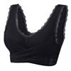 2 Pack Kendally Bra, Front Cross Side Buckle Wireless Push Up Lace Bras, Seamless Tourmaline Shaping Wireless Bralette V Neck Sports Bras for Women Bodys Sexy view 4