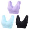 3 Pack Kendally Bra, Kendally Comfy Corset Bra Front Cross Side Buckle Lace Bras Wireless Push Up Slim and Shape Bra Sexy Bras for Women Naughty Sex Lencera De Mujer Ertica view 1