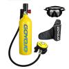 GOYOJO Scuba Diving Oxygen Tank 1L Cylinder Underwater Breather with Breathing Valve (Yellow Mini A Set) view 1