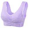 2 Pack Kendally Bra, Front Cross Side Buckle Wireless Push Up Lace Bras, Seamless Tourmaline Shaping Wireless Bralette Sexy Bras for Women Naughty Sex Brasier Talla Grande view 3