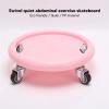 Abdominal Fitness Wheel Plate, Strong Grip 4 Rollers Workout Slider for Unisex for Home () view 4