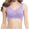 Kendally Bras for Seniors, Seamless Lift Bra with Front Cross Side Buckle Tourmaline Shaping Wireless Tshirt Bra Running Bras for Women High Impact Sujetadores Adhesivos view 1