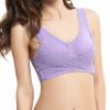 Kendally Bras for Seniors, Seamless Lift Bra with Front Cross Side Buckle Tourmaline Shaping Wireless Tshirt Bra Running Bras for Women High Impact Sujetadores Adhesivos view 3