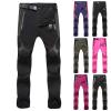 Mens Hiking Work Cargo Pants Outdoor Quick-Dry Lightweight Windproof Waterproof Fishing Mountain Camping Pants Expandable Waist Cargo Tactical Ski Pants Trousers Wine view 2