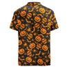 HUGLAZY Pumpkins Hawaiian Shirt for Men Halloween Shirt Men Button Down Short Sleeve Shirts Funny Party Outfit 5XL view 3
