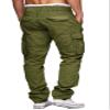 AIFARLD Mens Cargo Pants Multi Pockets Hiking Pants Cotton Stretch Elastic Waist Lightweight Trousers Outdoor Casual Relaxed Fit view 2