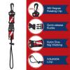 2Pack Scuba Lanyard Clip, Heavy Duty Quick Release Anti-Lost Strap with Adjustable Loop and Dive-Down Flag Webbing Band for Underwater Diving Cameras and Lights view 4