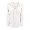 SHAOBGE Furry Sweaters for Women Women Fashion Loose Large Size Solid Color Hood Long Sleeves Long Sweaters Cardigan (White, L) view 4
